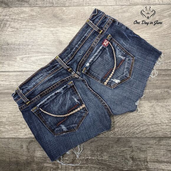 X2 Denim Laboratory Denim Shorts Size 6 (28) - Picture 5 of 5